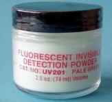 Fluorescent invisible detection powder
