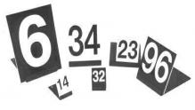Set of plastic numbers